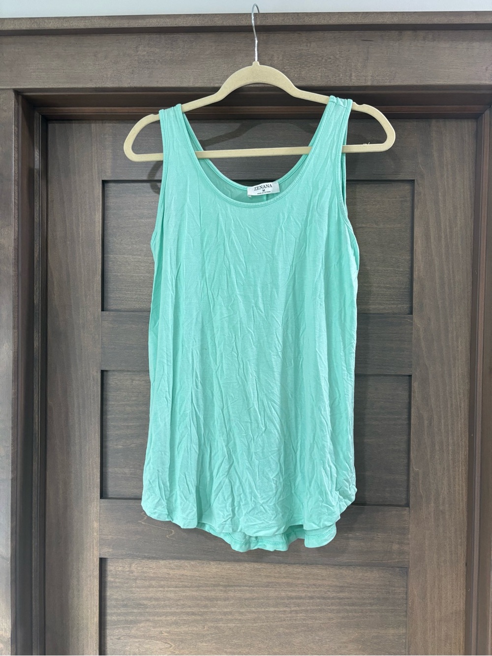 Zenana Outfitters Mint Green Scoop Neck Tank Top